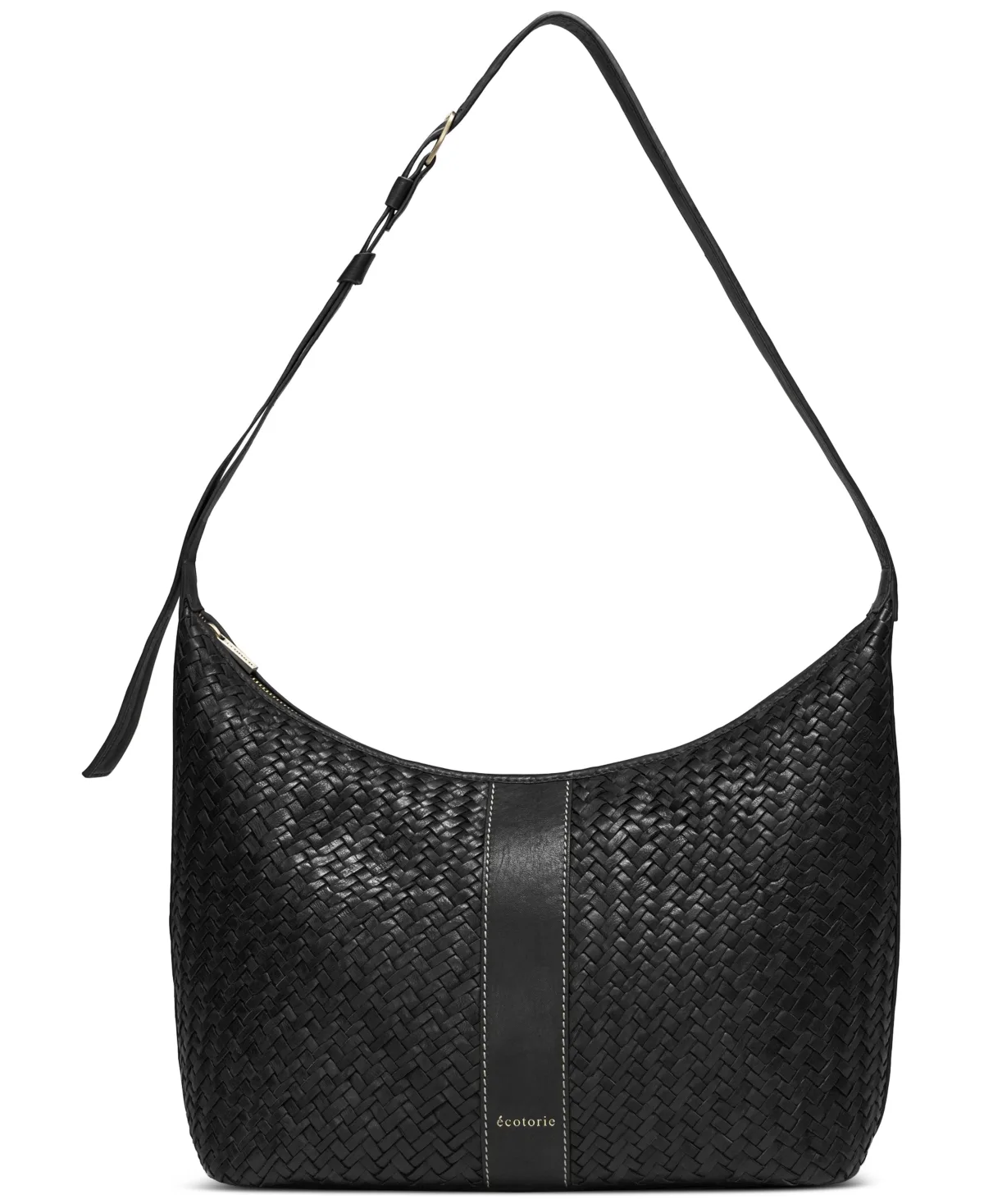 Frisco Handwoven Adjustable Small Leather Crossbody Bag by Ecotorie