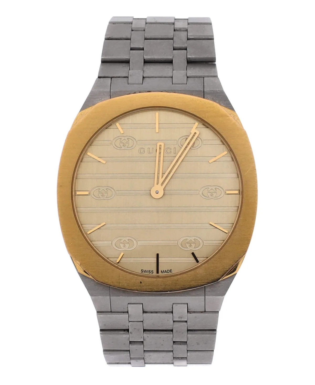 Pre-Owned Swiss Quartz 25H Water-Resistant Stainless Steel Watch, 34mm by Gucci