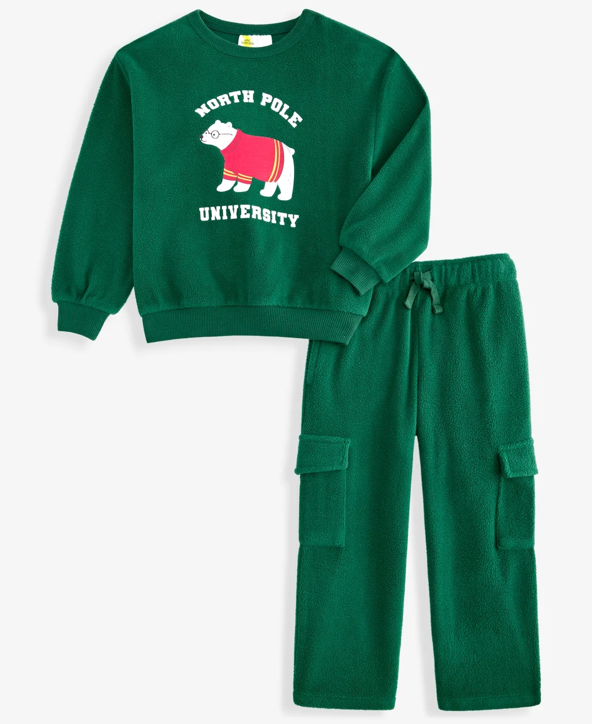 Long-Sleeve Crewneck Sweater and Pants, 2-Piece Set by Epic Threads