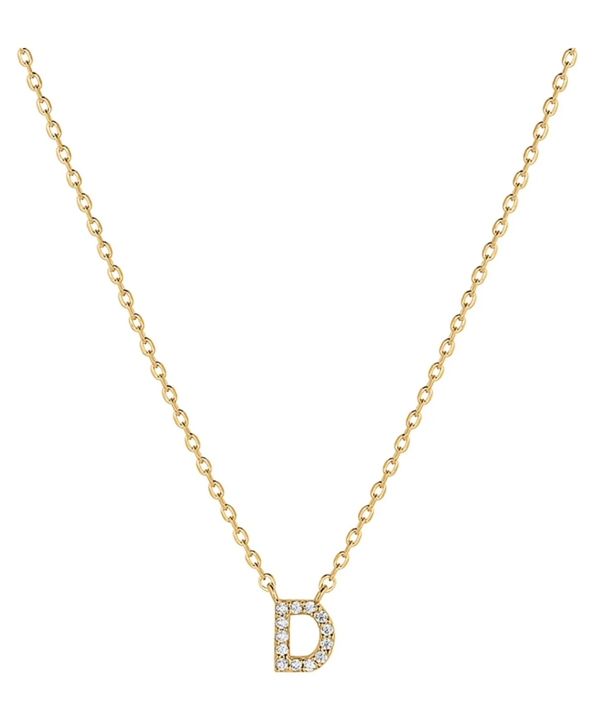 Josh & Chloe Signature Crystal Initial Necklace - D by Chloé
