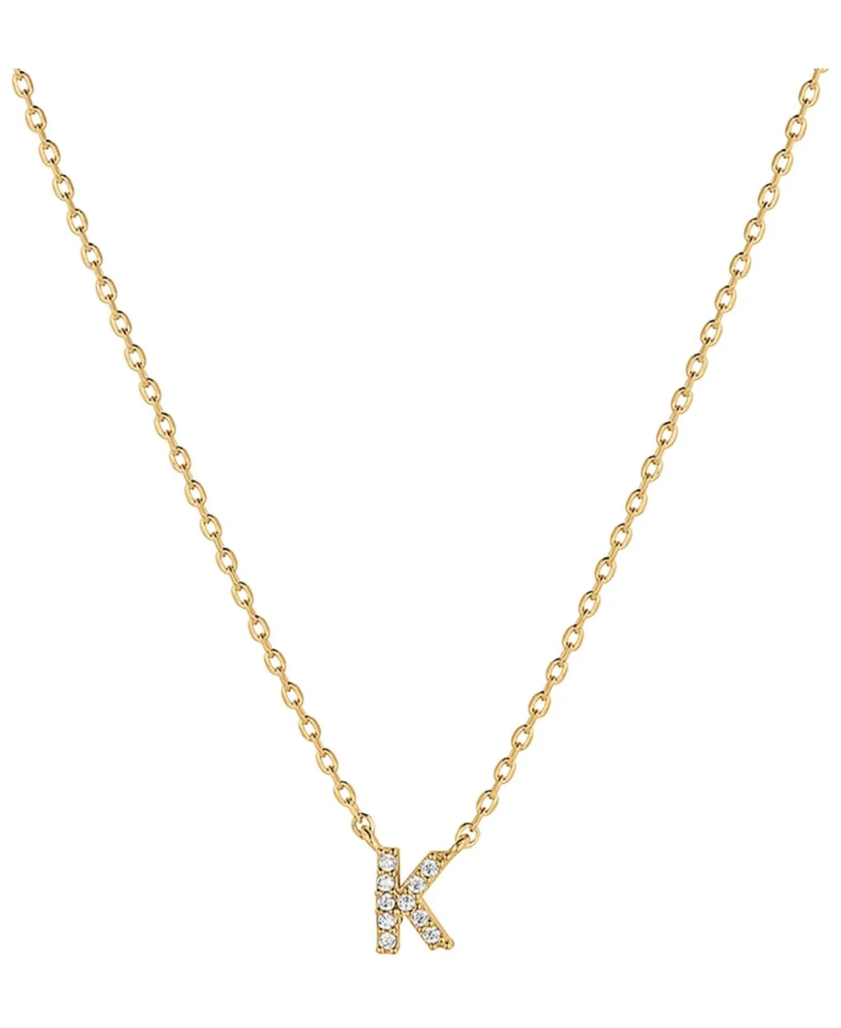 Josh & Chloe Signature Crystal Initial Necklace - K by Chloé