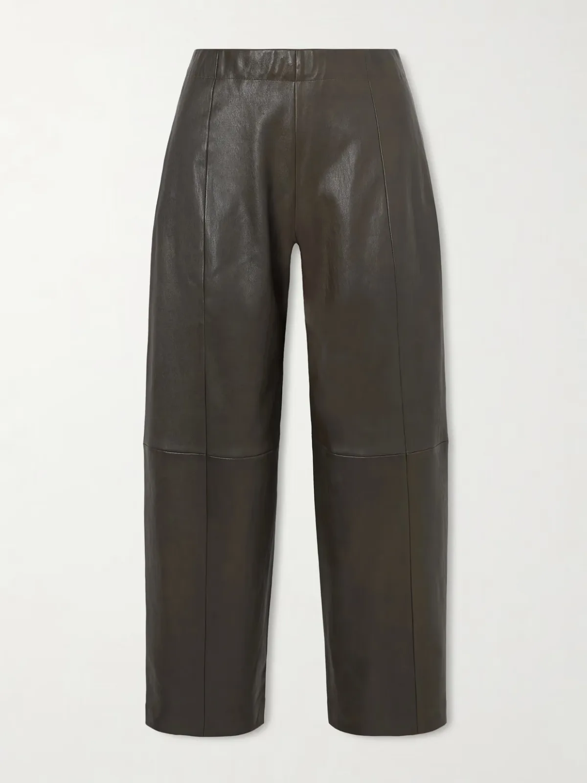 - Bugsy Paneled Leather Tapered Pants -