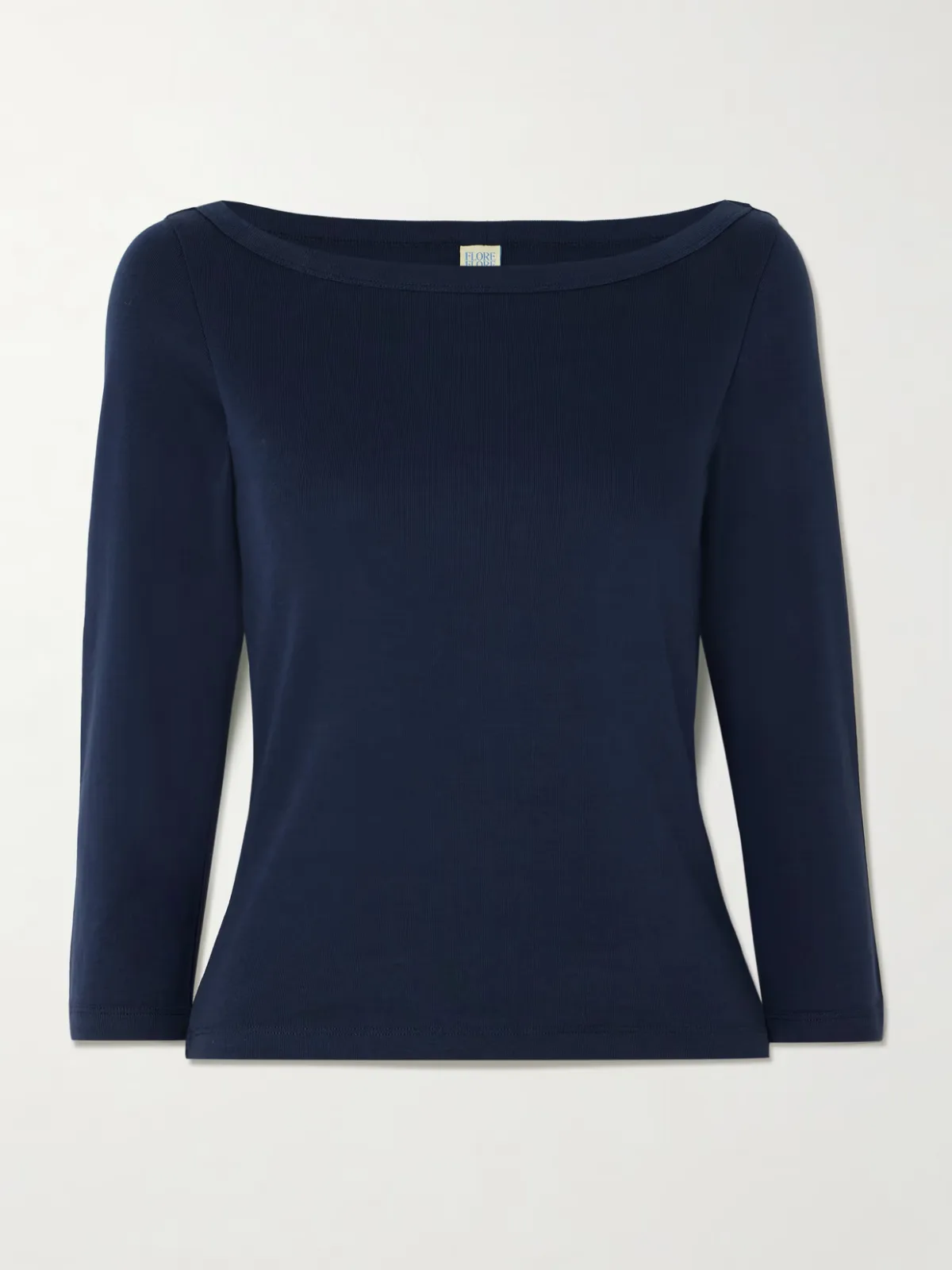 - Steffi Ribbed Organic Cotton-jersey T-shirt -