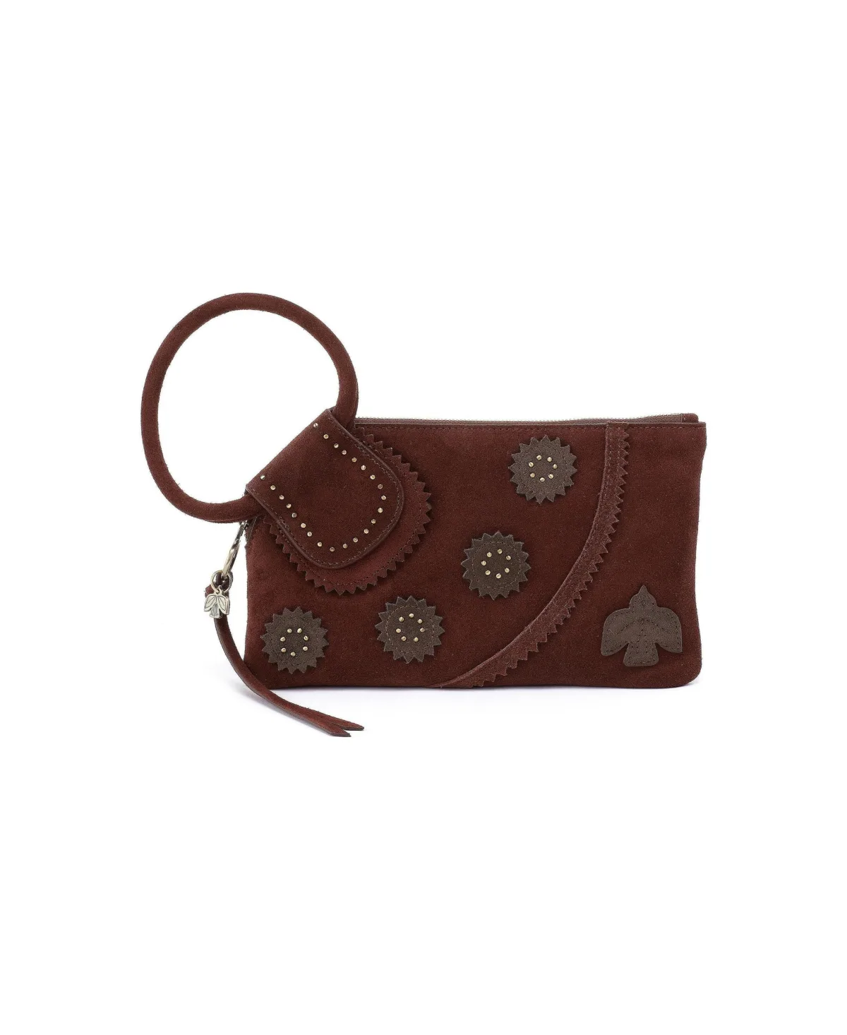 Sable Leather Card-Slot Wristlet by Hobo