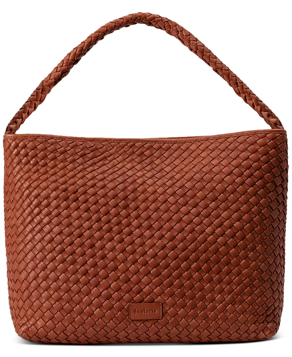 San Antonio Woven Structured Leather Hobo Bag by Ecotorie