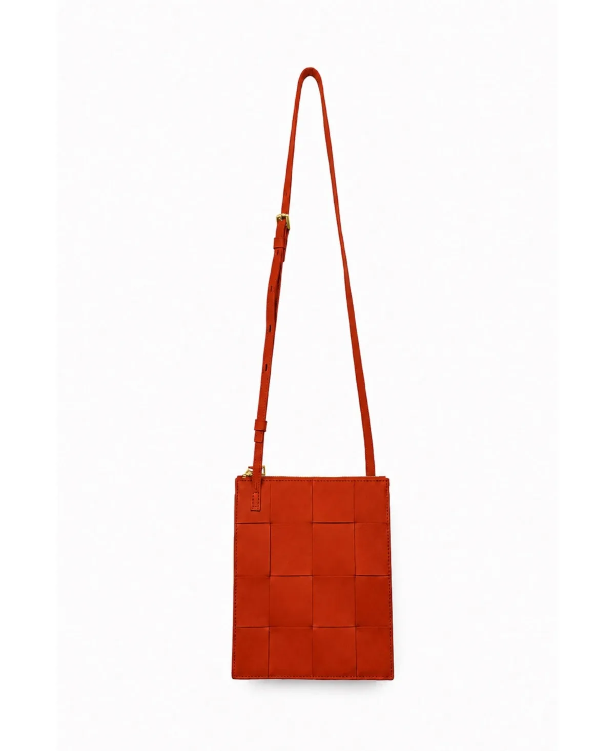 Polly Woven Leather Adjustable Crossbody Bag by Ecotorie