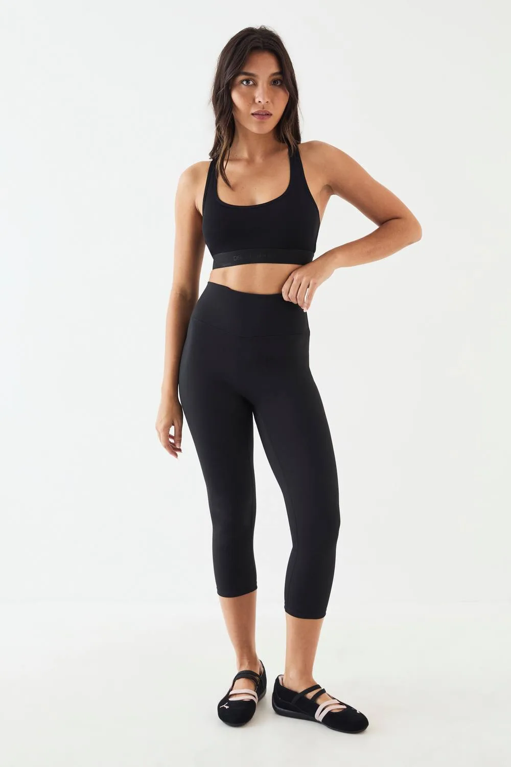 Sculpt High Waist 3/4 Capri Legging Pants by Dsgn Studio
