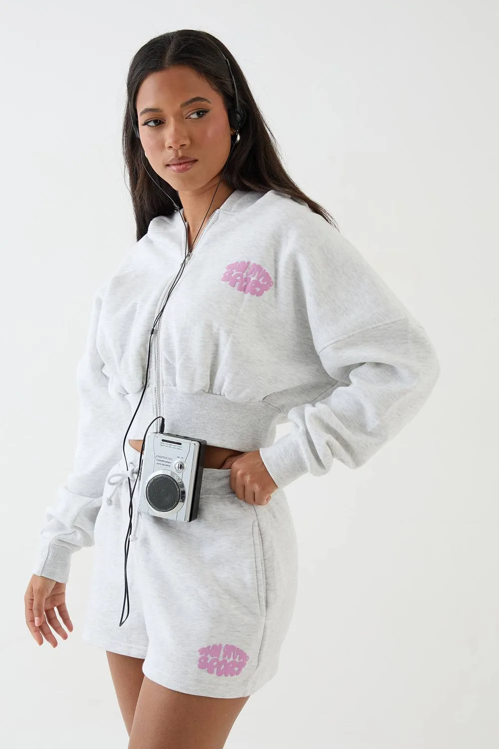DSGN Studio Sport Bubble Slogan Sweat Short by Dsgn Studio