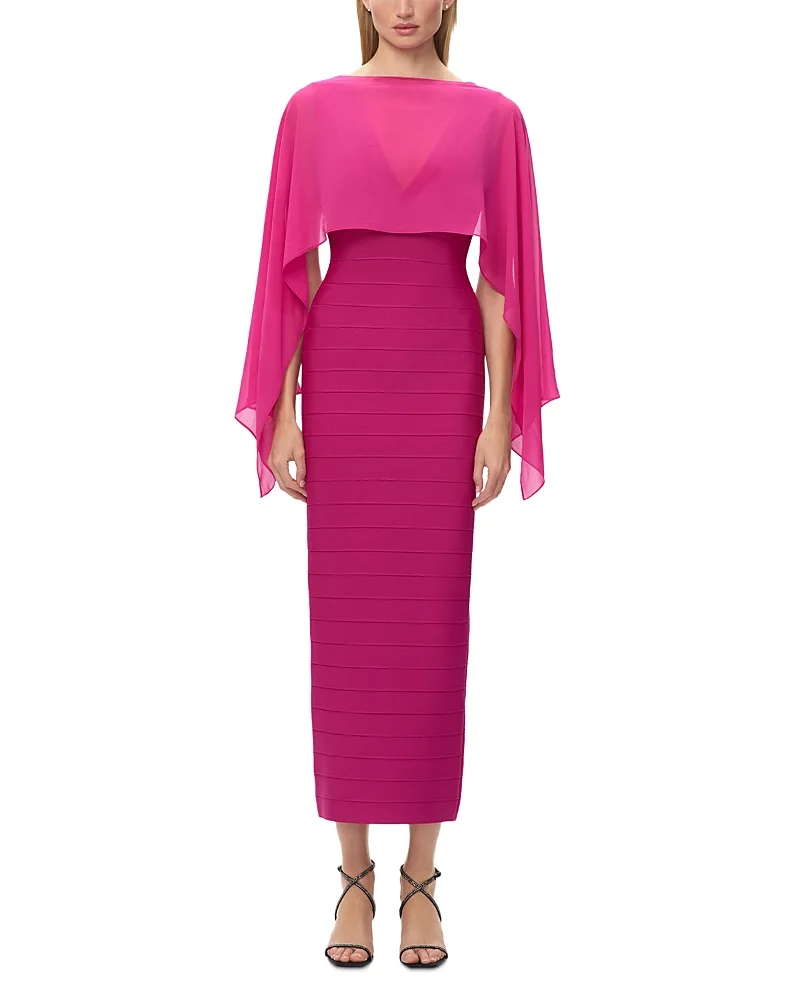 The Parker Cape Gown by Herve Leger