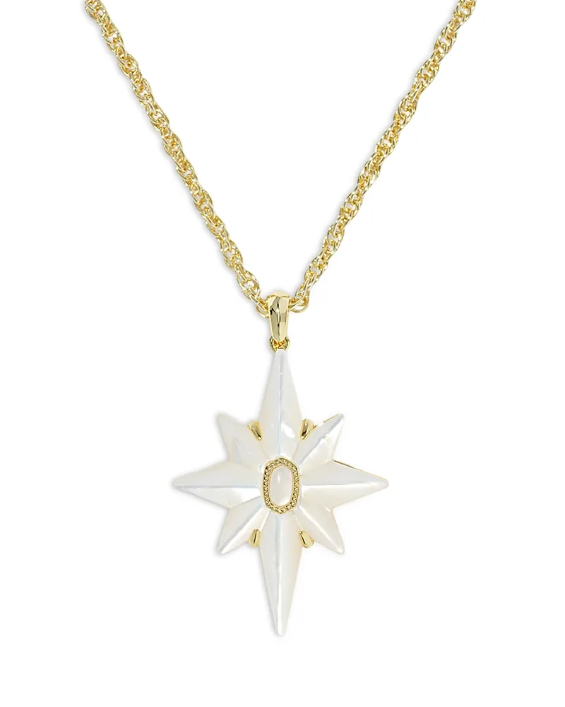 Fate Mother of Pearl Star Pendant Necklace, 16 by Kendra Scott