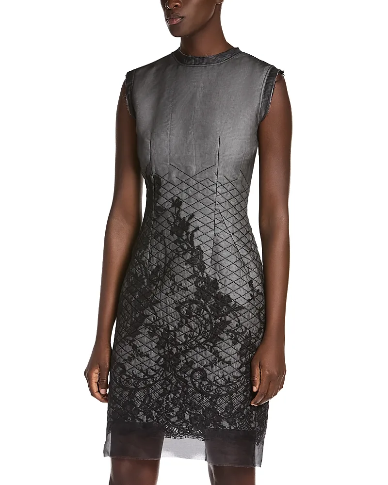 McQueen Embroidered Sleeveless Sheath Dress by Mcqueen
