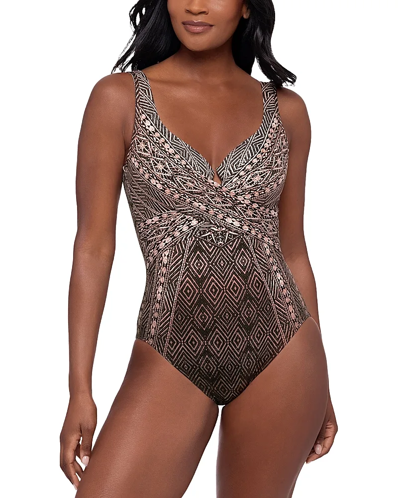 Lavrian Crisscross Escape One Piece Swimsuit by Miraclesuit