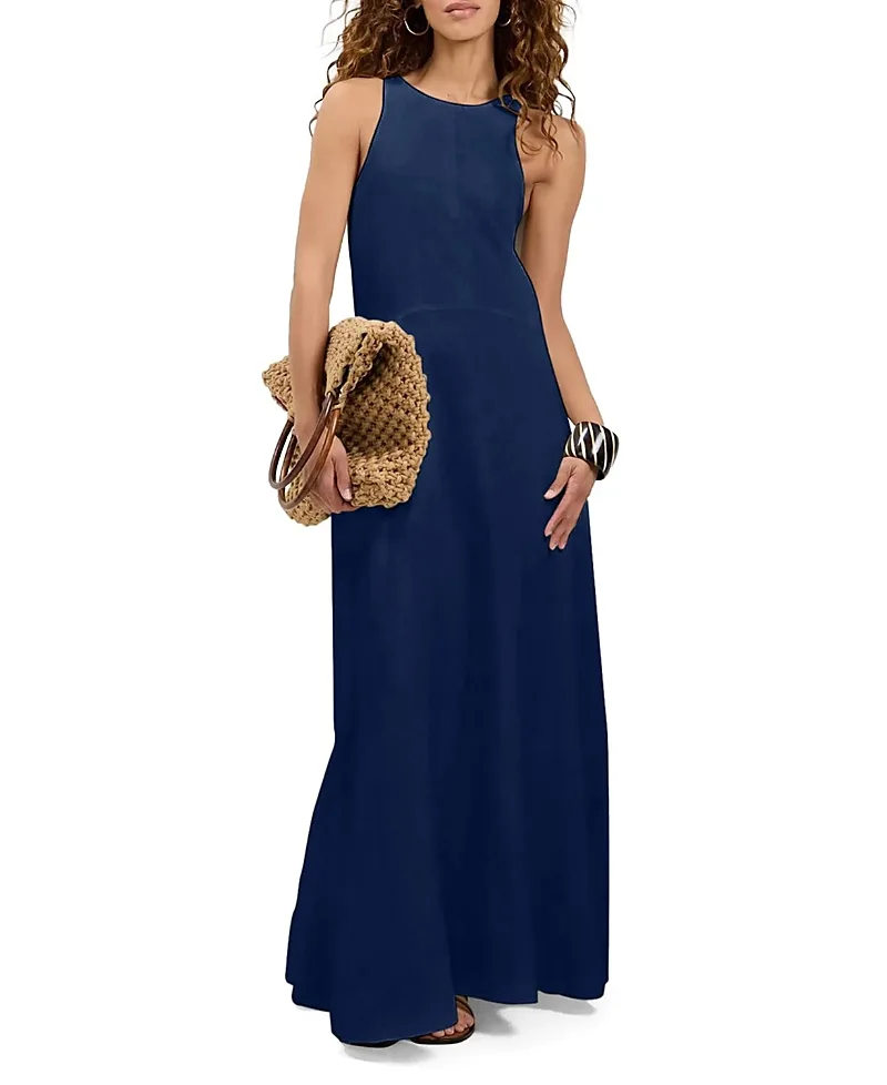 Sleeveless Pichi Maxi Dress by Trina Turk