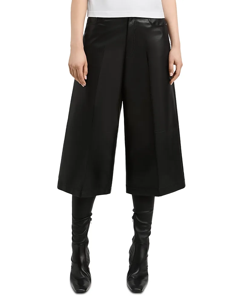 Cornelia Paper Leather Cropped Pants by Derek Lam
