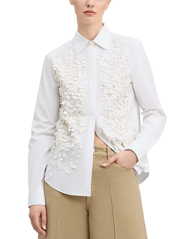 Kehlani Cotton Embellished Shirt