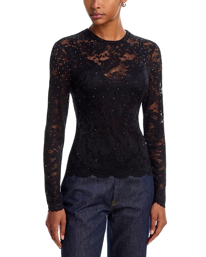 Clayton Crystal & Lace Top by Generation Love