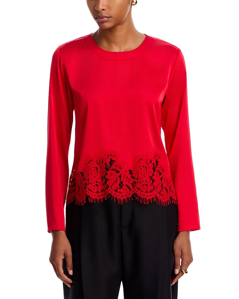 Sapphire Lace Long Sleeve Blouse by Generation Love