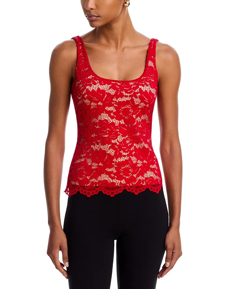Juliett Scalloped Lace Tank by Generation Love