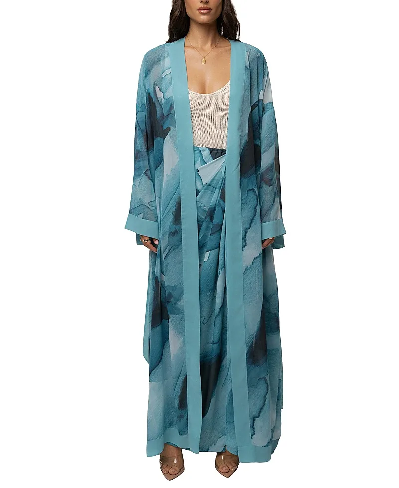 Abstract Alissa Printed Duster by Jluxlabel