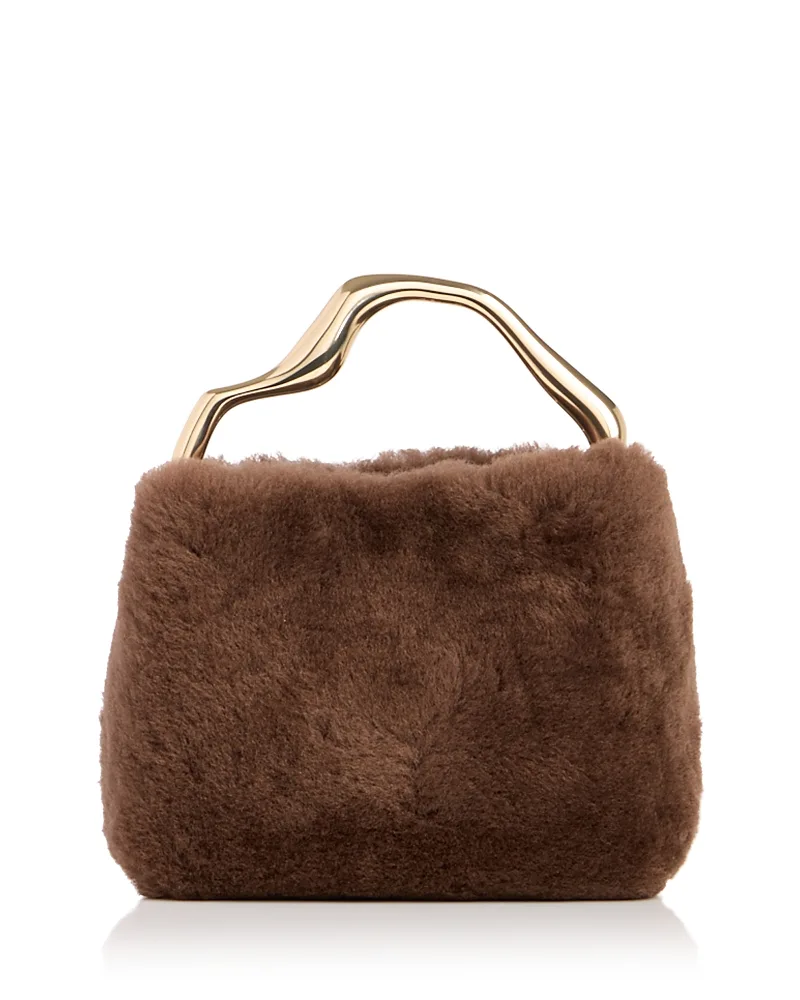 Solene Mini Shearling Top Handle Bag by Cult Gaia