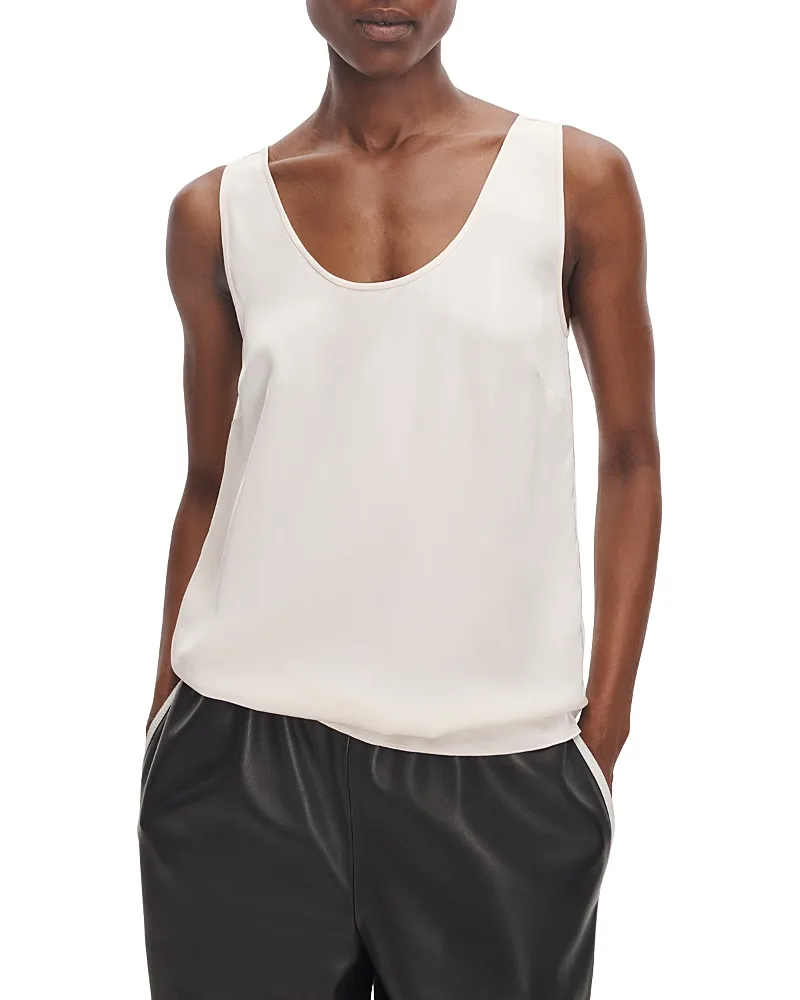 Rumi Satin Scoop Neck Tank