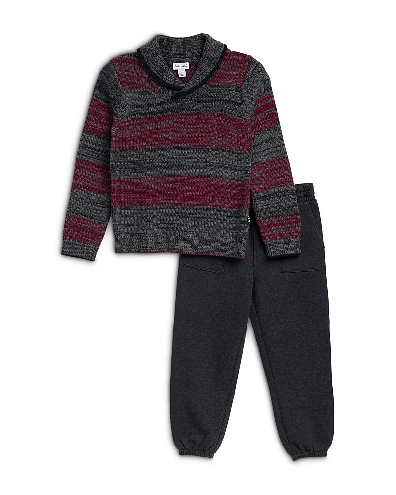 Cotton Blend Roll Neck Sweater & Pants Set by Splendid