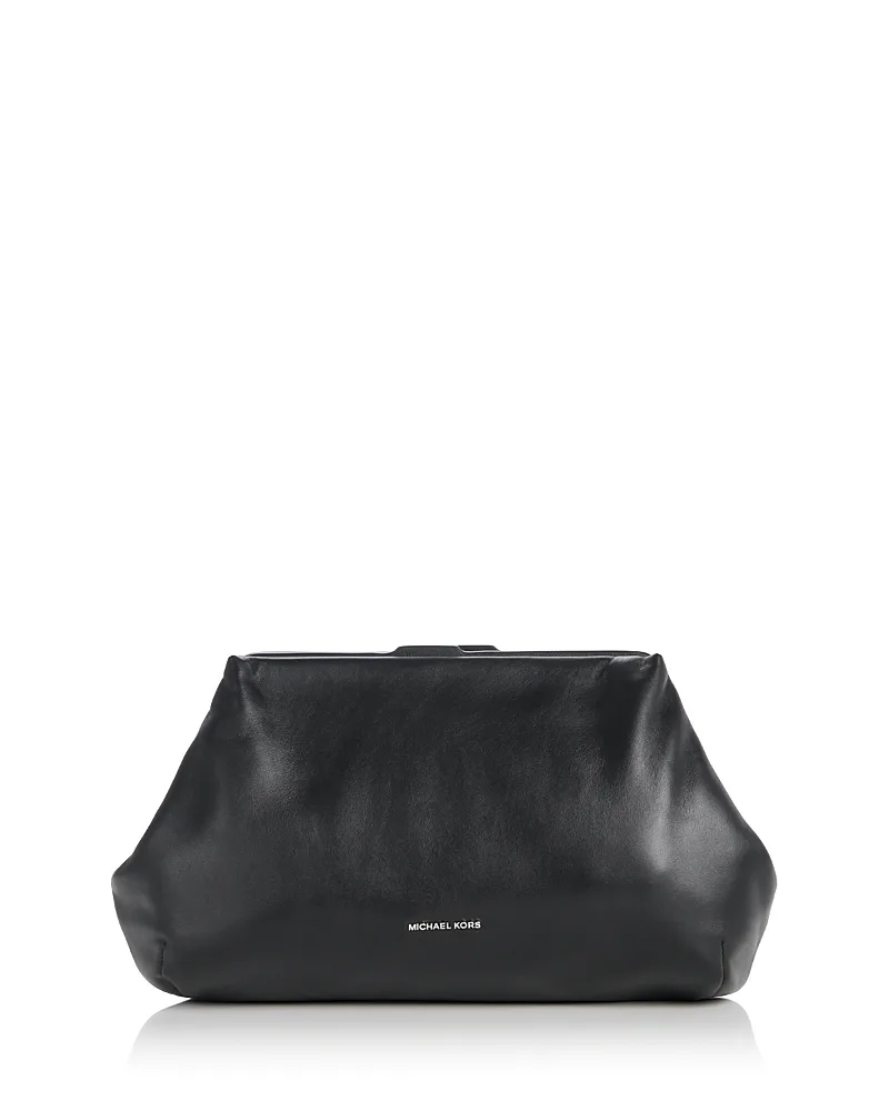 Goldie Leather Clutch by MICHAEL Michael Kors