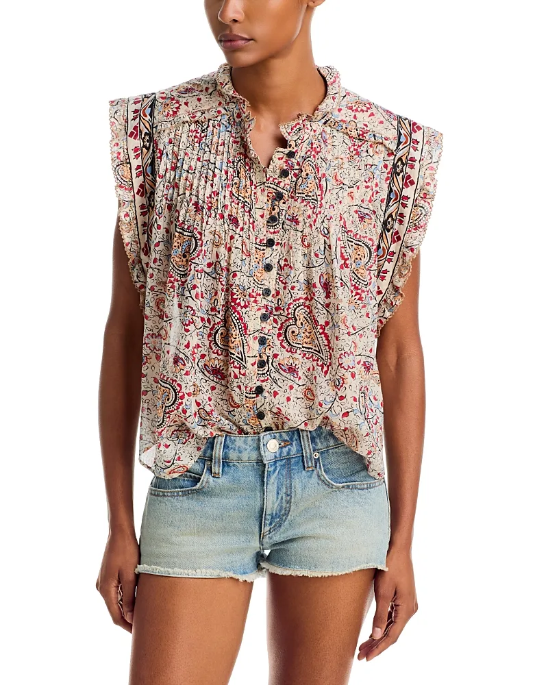Etoile Derrron Cotton Sleeveless Top by Isabel Marant