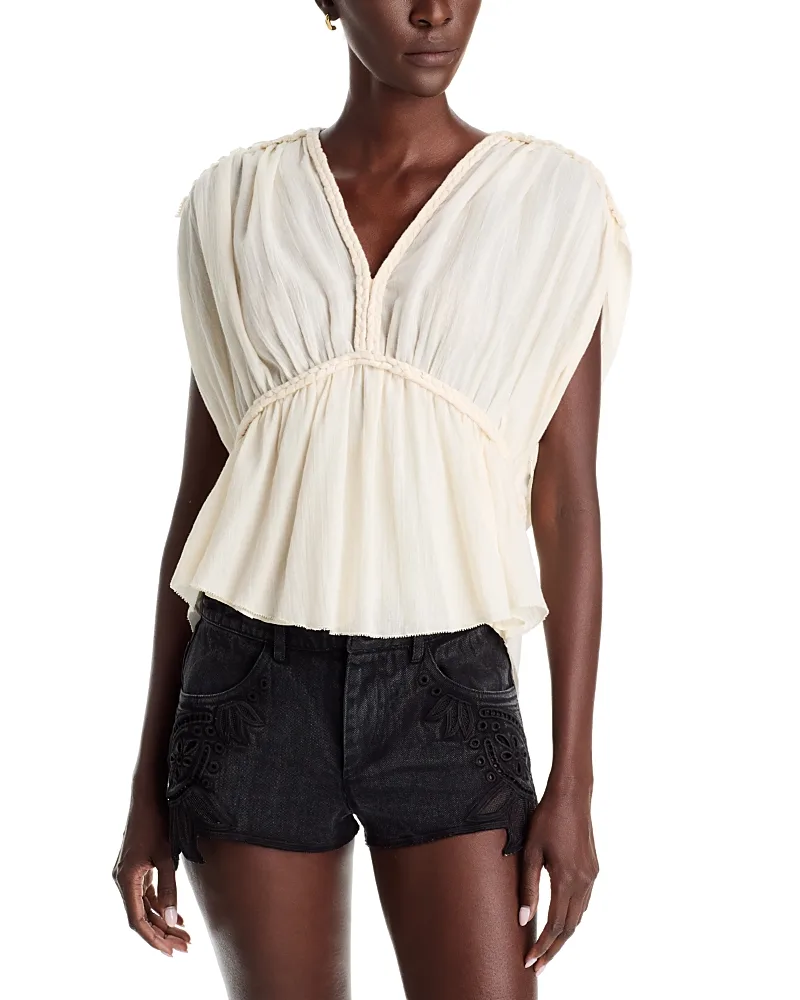 Etoile Halida Cotton Braided Trim Top