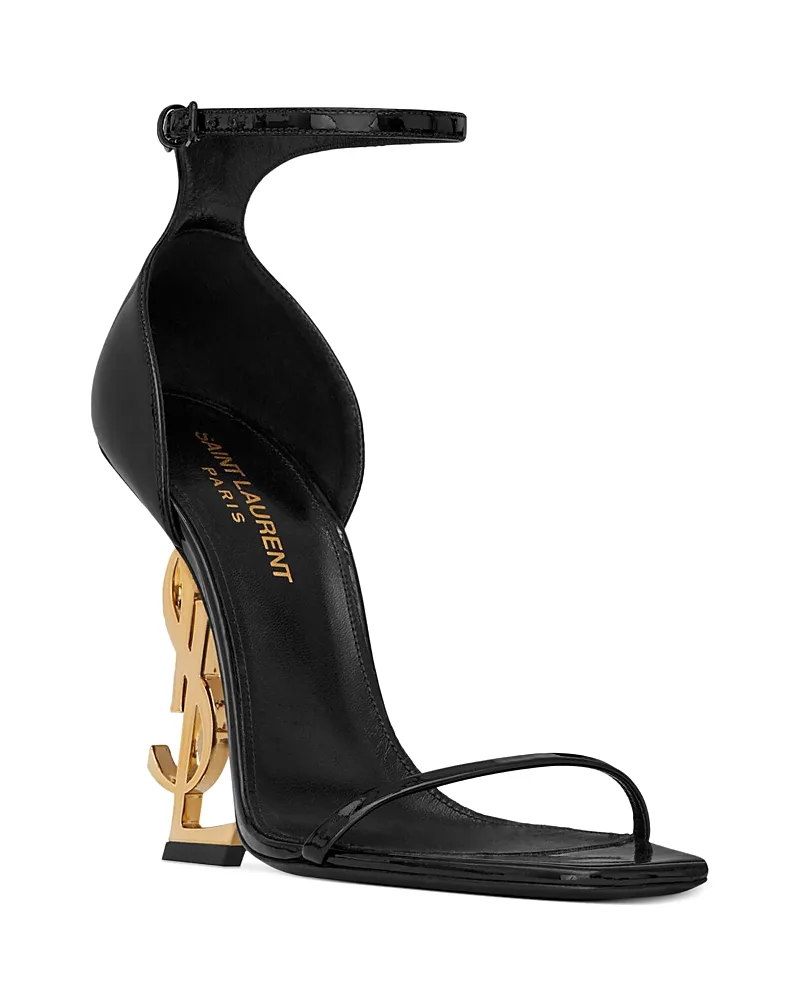 Opyum Sandals in Patent Leather by Saint Laurent
