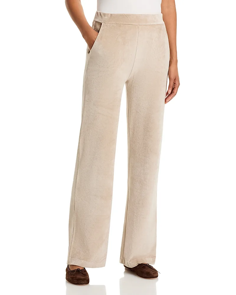Velour Wide Leg Pants by Majestic