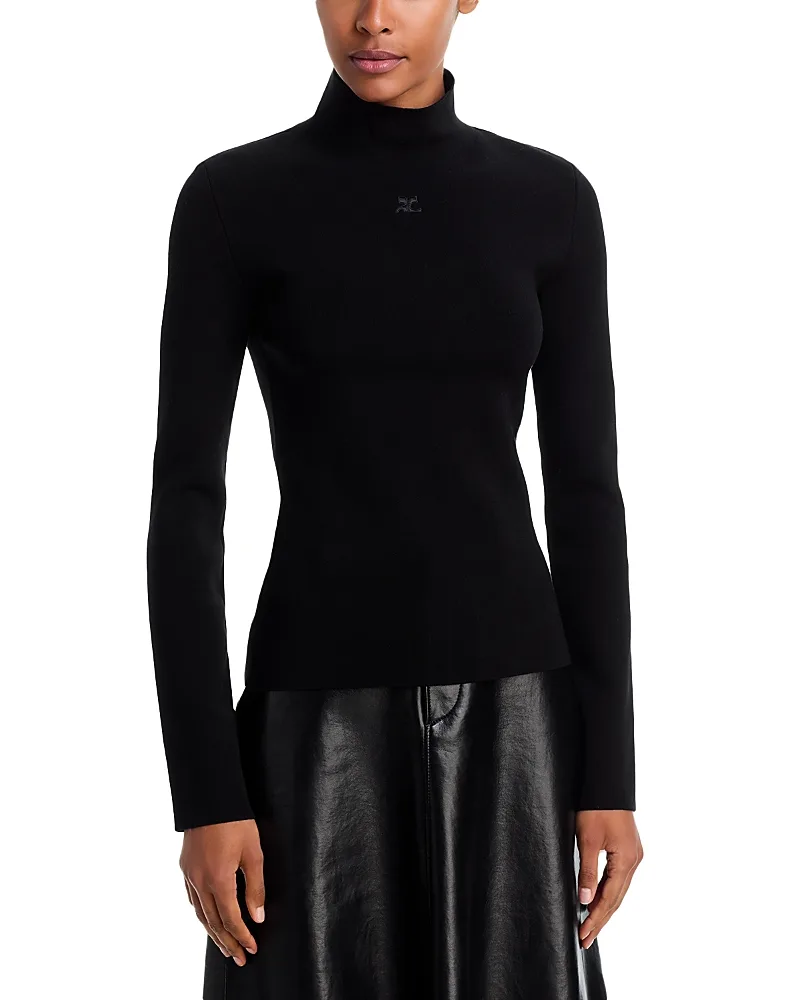 Milano Mock Neck Sweater by Courreges