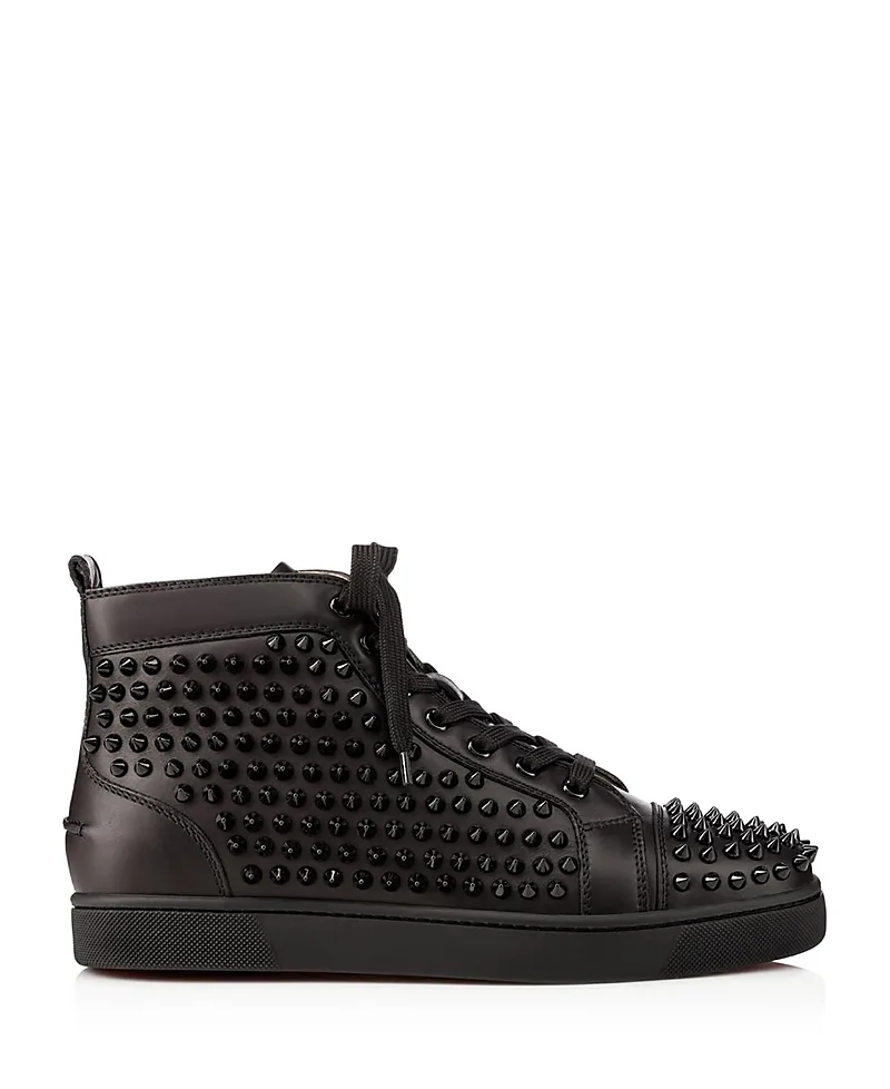 Louis Spikes High Top Sneakers by Christian Louboutin
