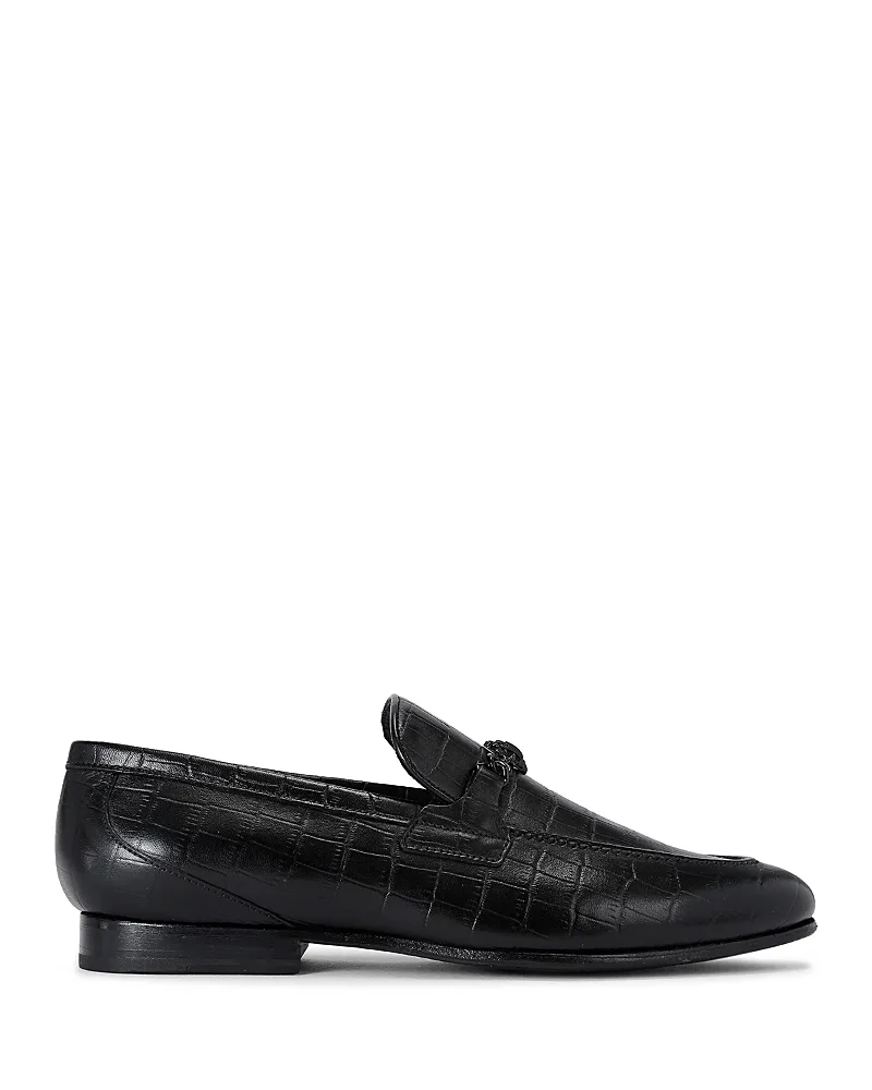 Alton Croc Embossed Leather Loafers by Kurt Geiger