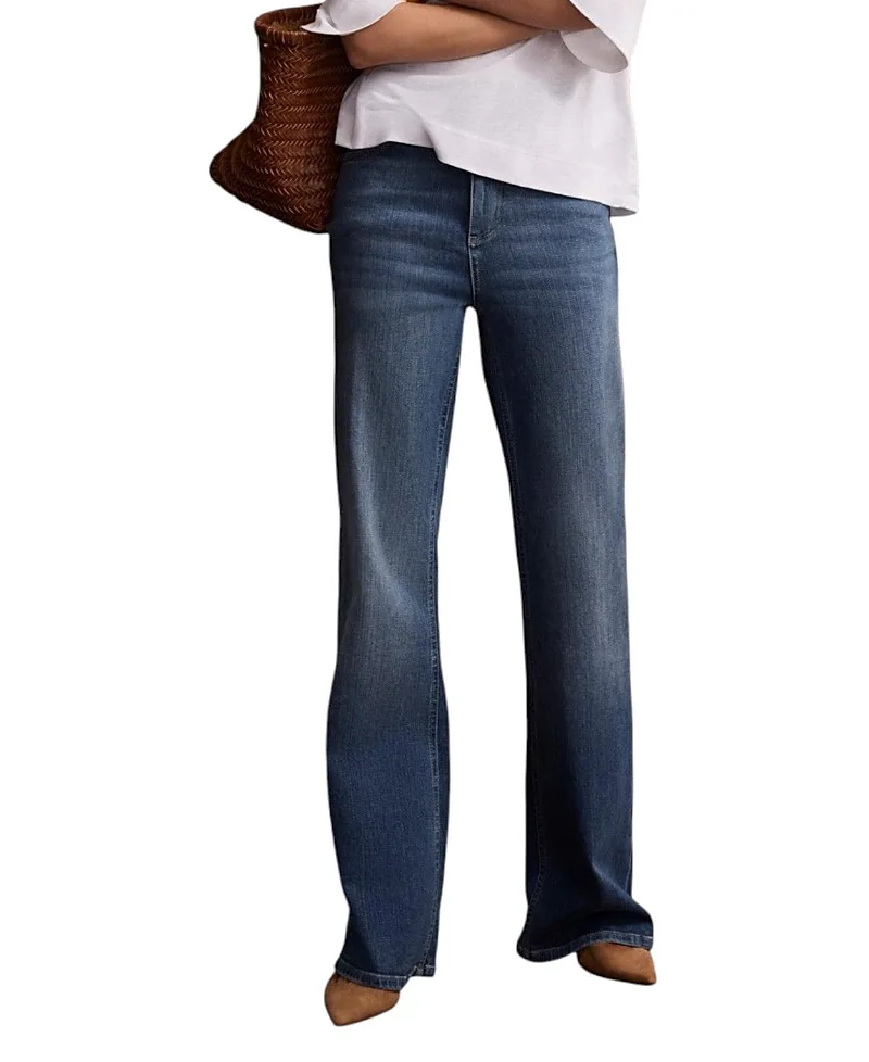 Ultimate Flared Jeans in Blue Wash by Mint Velvet