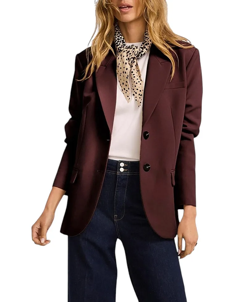 Single Breasted Longline Blazer by Mint Velvet