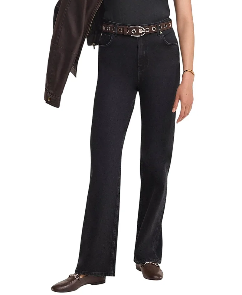 Straight Jeans in Black by Mint Velvet