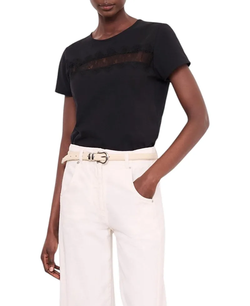 Lace Trim T-Shirt