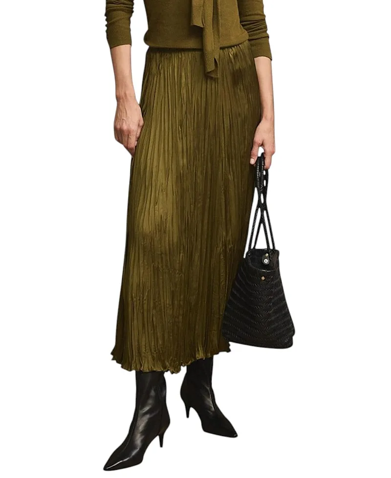 Crinkle Maxi Skirt by Mint Velvet