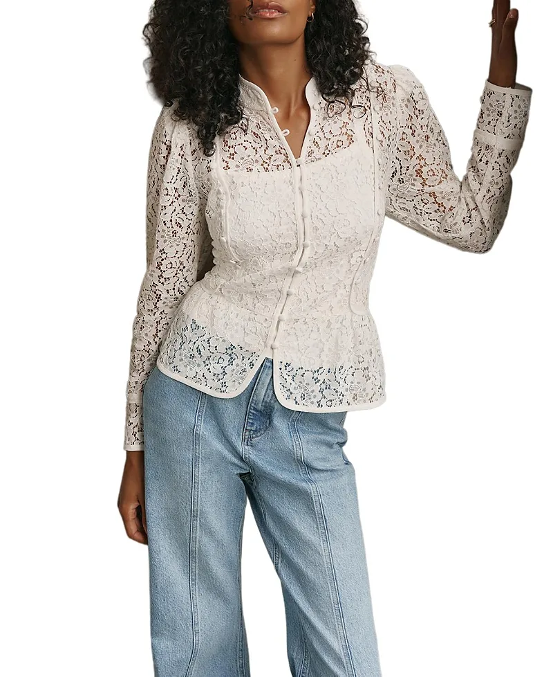 Lace Military Blouse