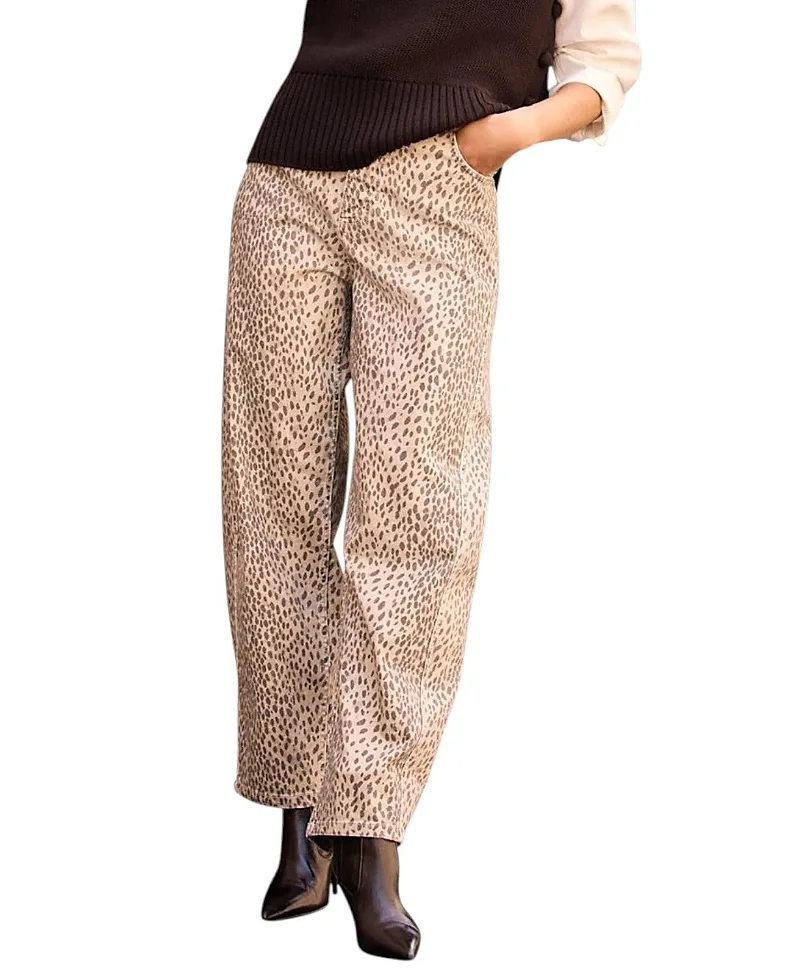 Leopard Print Tapered Jean by Mint Velvet