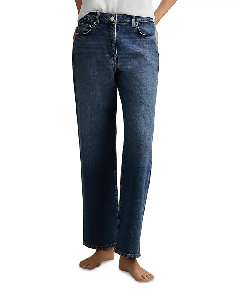 Selin Mid Rise Straight Jeans by Reiss