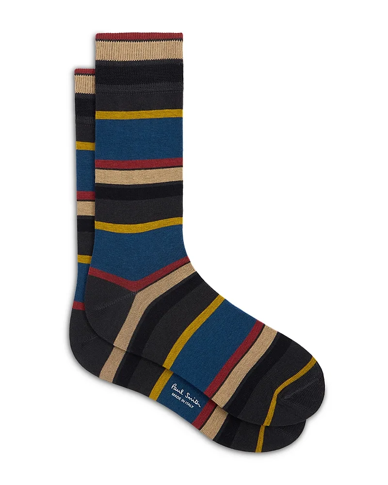Clayton Stripe Cotton Socks
