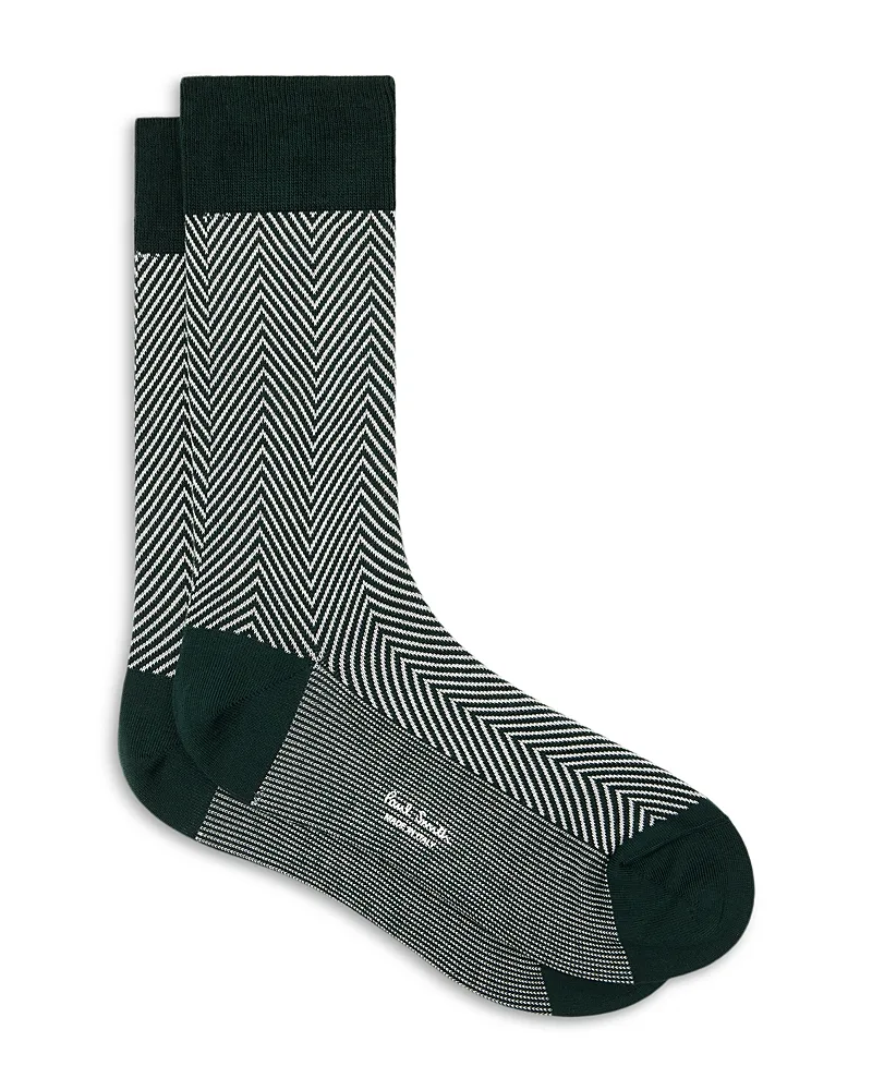 Herringbone Cotton Blend Socks