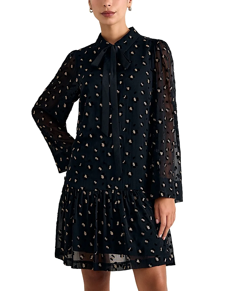 Ines Sparkle Leopard Swing Dress