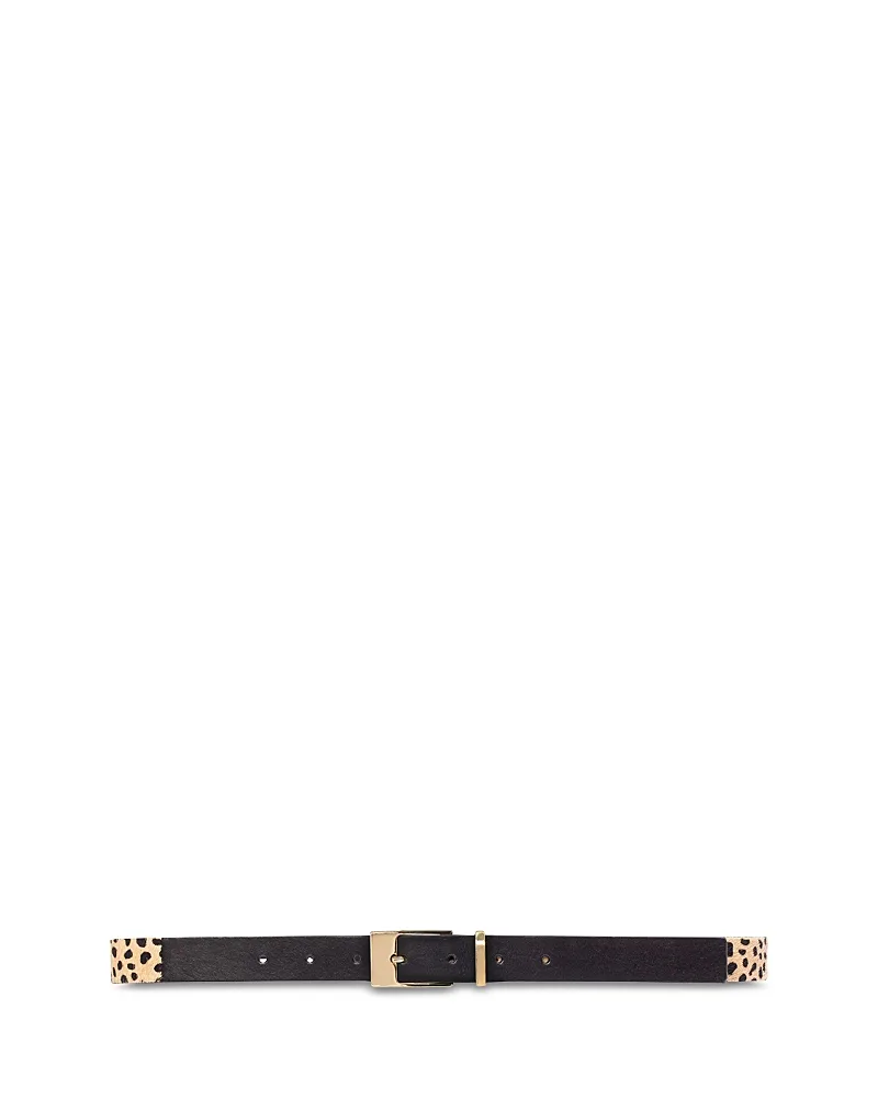 Legend Reversible Calf Hair Belt by Black Suede Studio