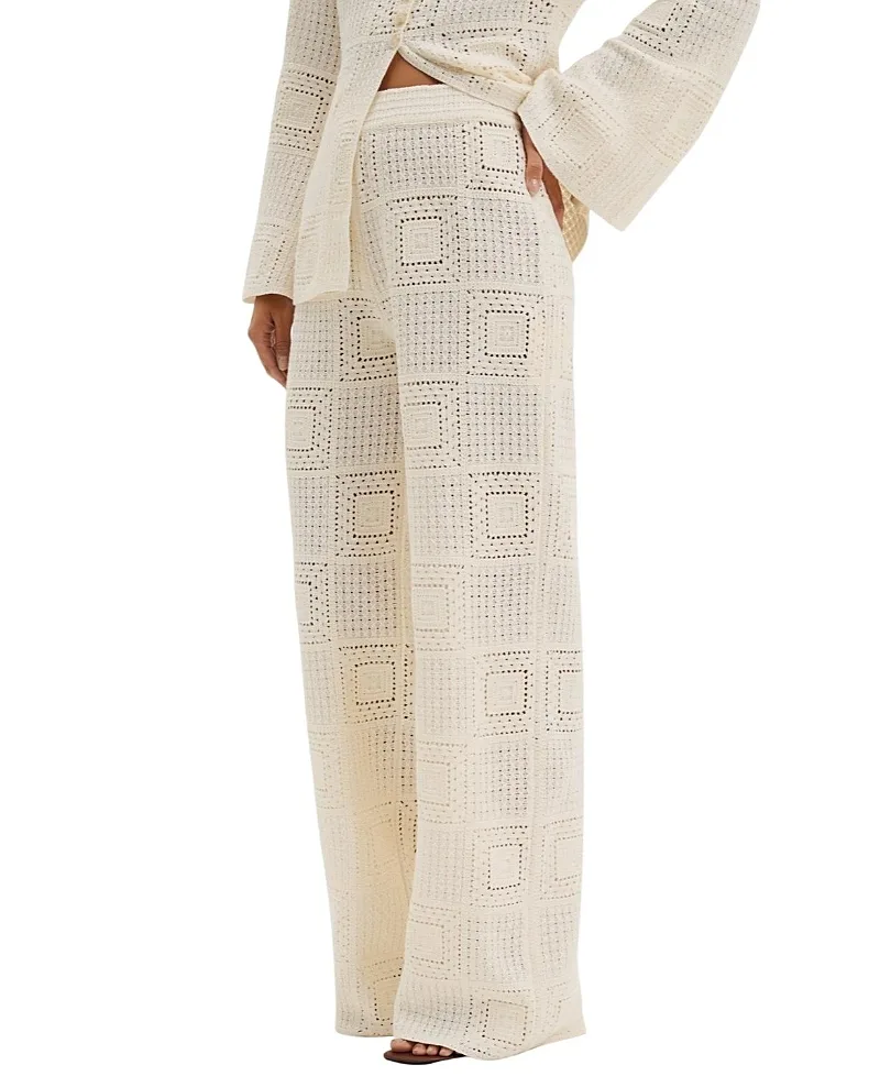Aleya Wide Crochet Pants by Malina