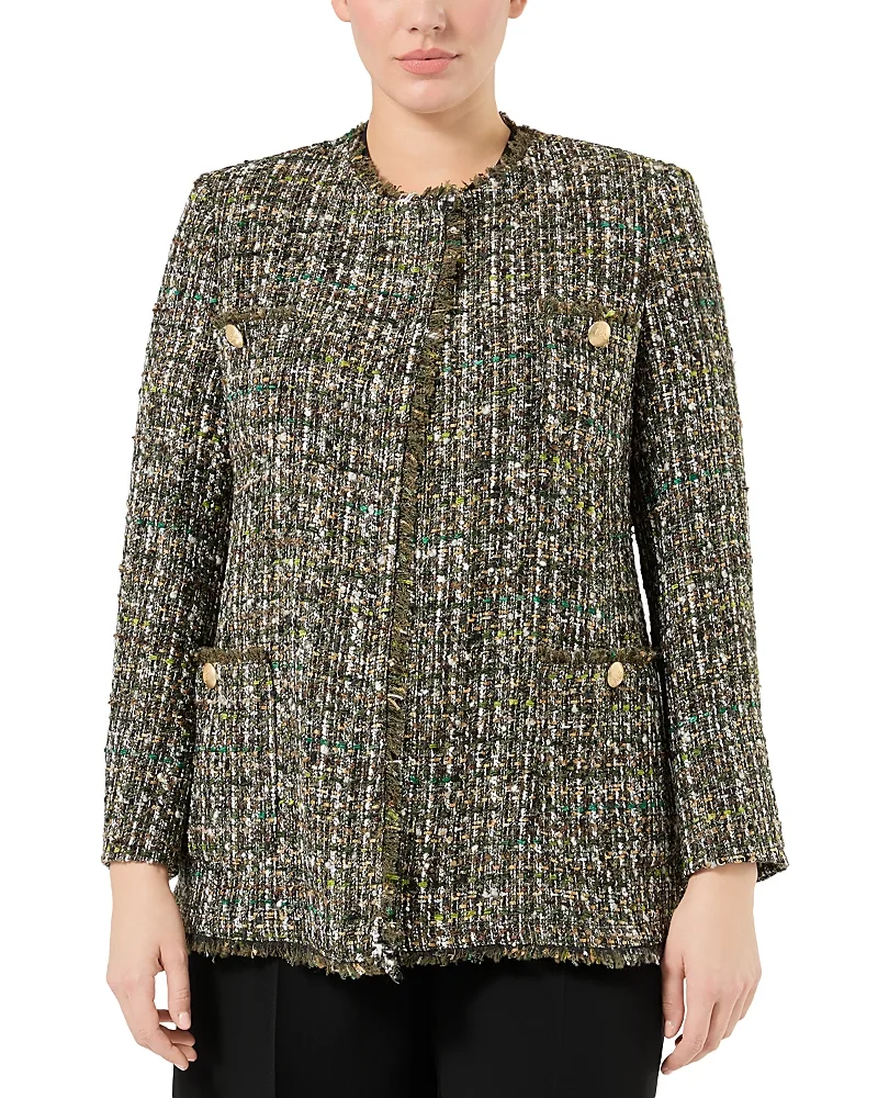 Mrncardato Boucle Jacket by Marina Rinaldi