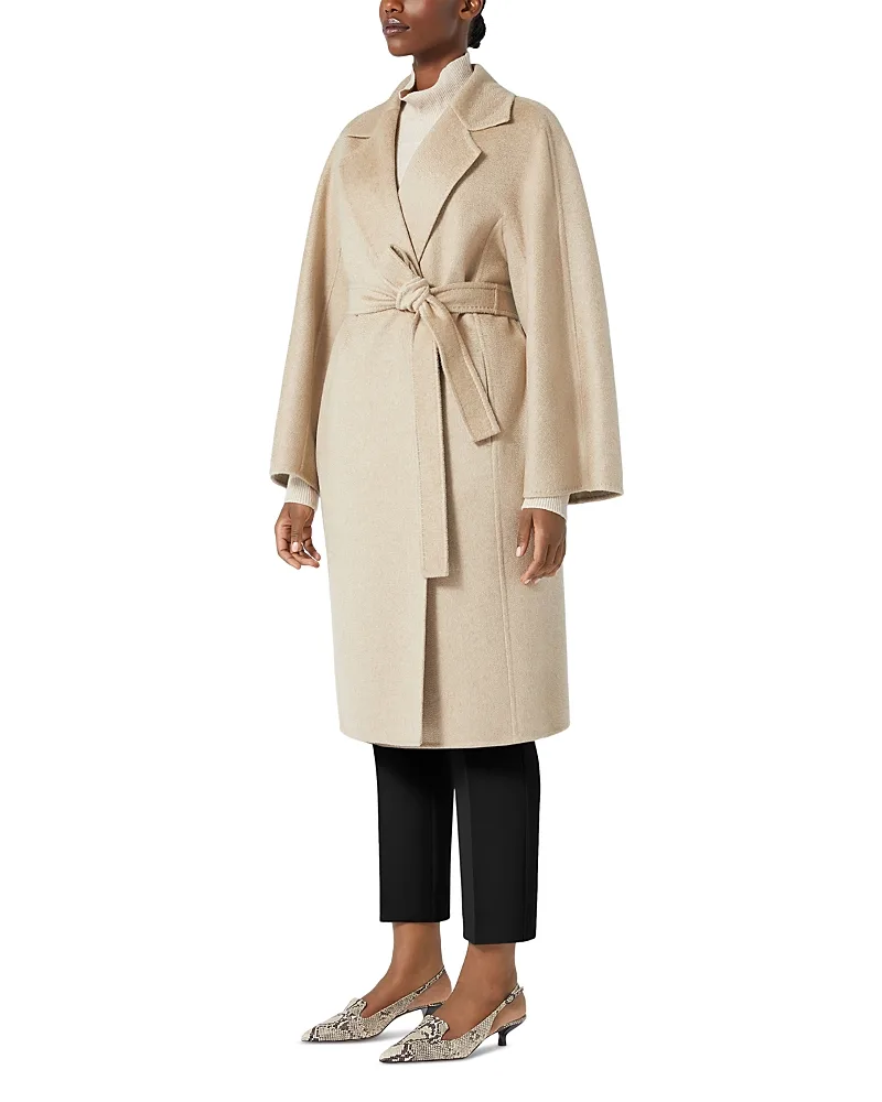 Double Sided Cashmere Cocoon Coat by Marina Rinaldi
