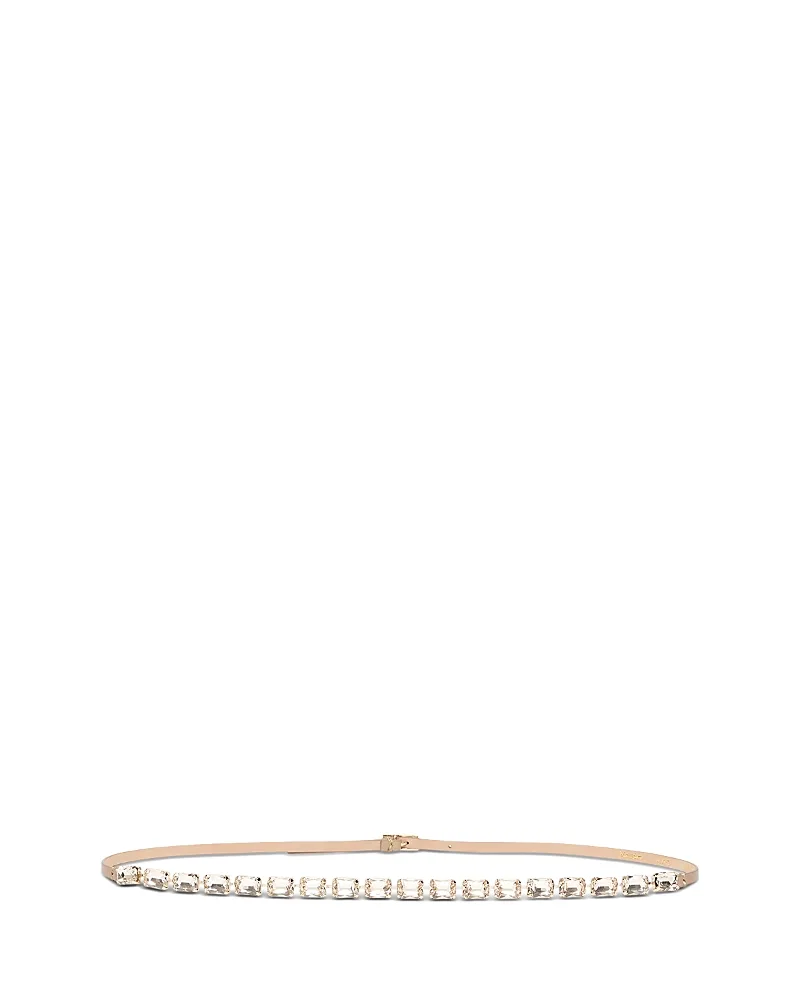 Fumante Crystal & Leather Belt by Max Mara